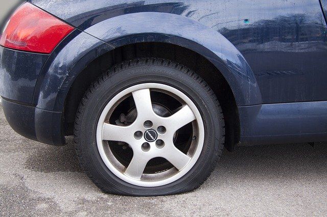 Flat tire, just what you want!