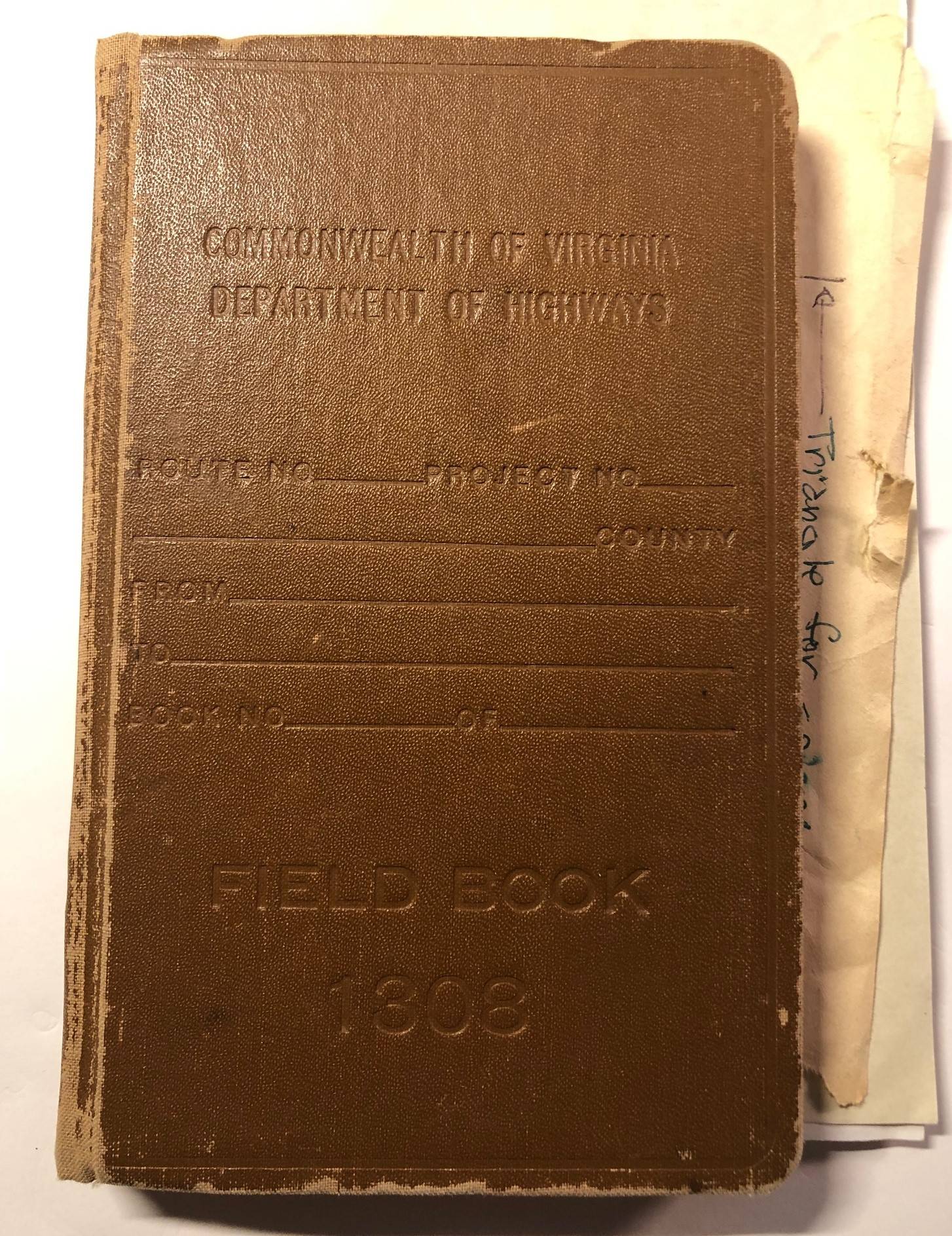 My current project book