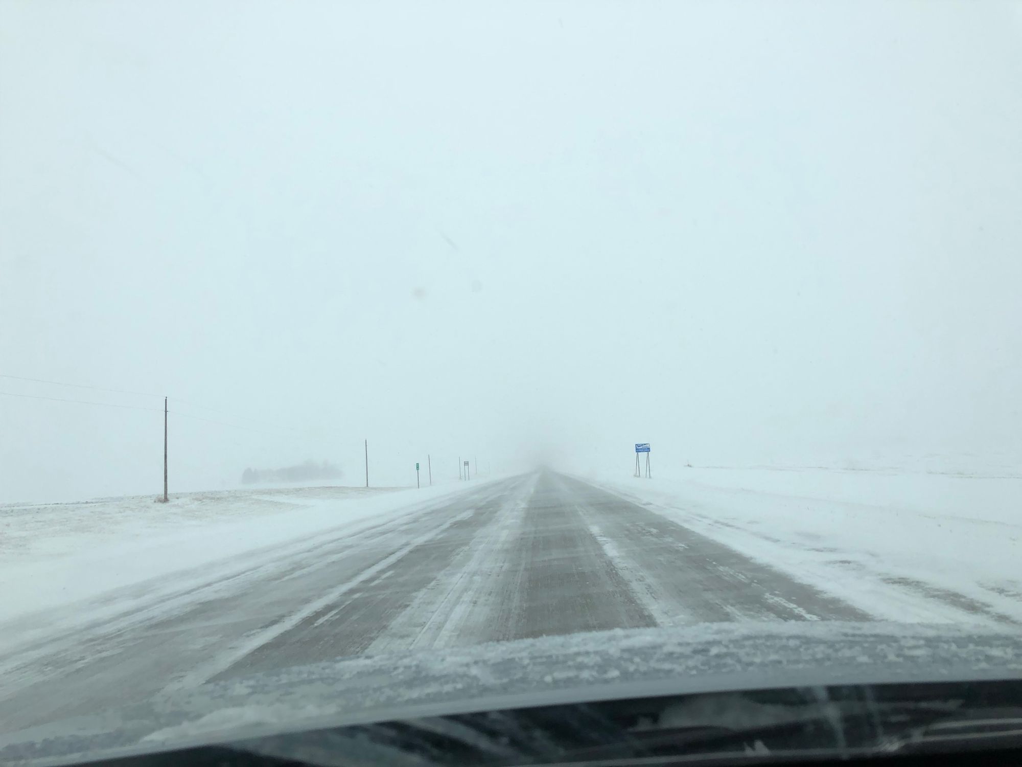 Perfect example of snow in the boondocks.
