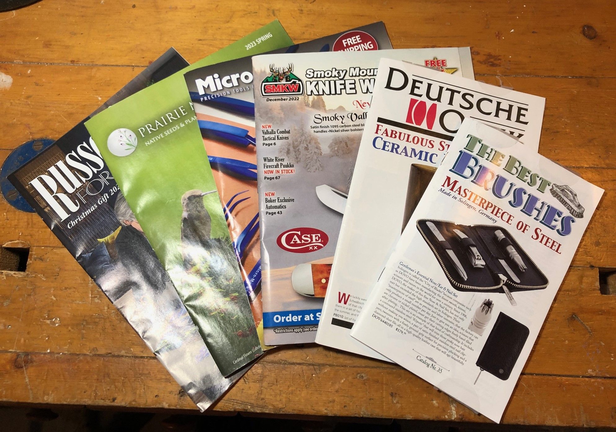 A picture of some of my favorite catalogs that just might tickle your fancy, too.