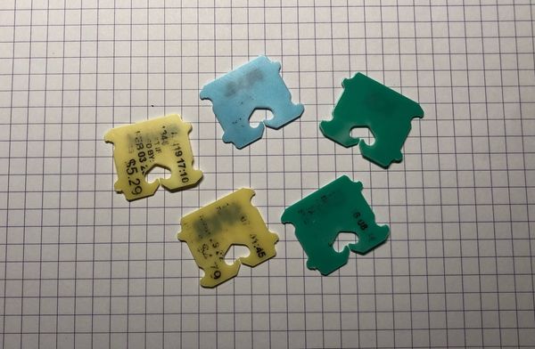Bakery tags are different colors for a reason and can be reused for identification purposes